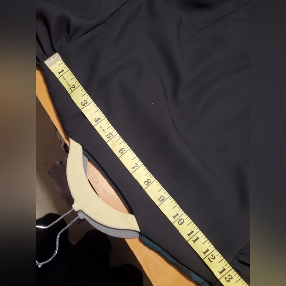 Backlot Georgette Wrap Top in Black - Picture 11 of 15